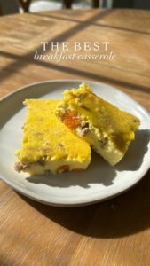 Easy Breakfast Casserole with Sweet Potato & Sausage