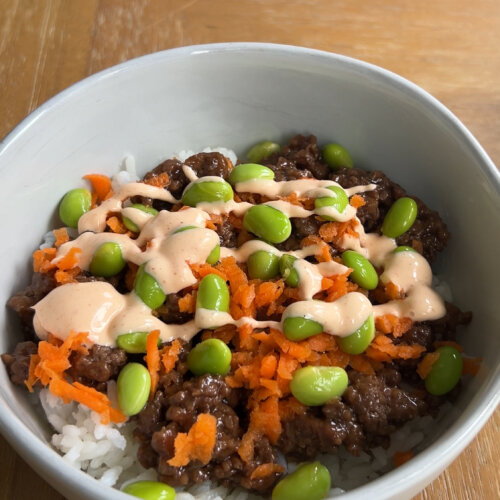 teriyaki beef bowl