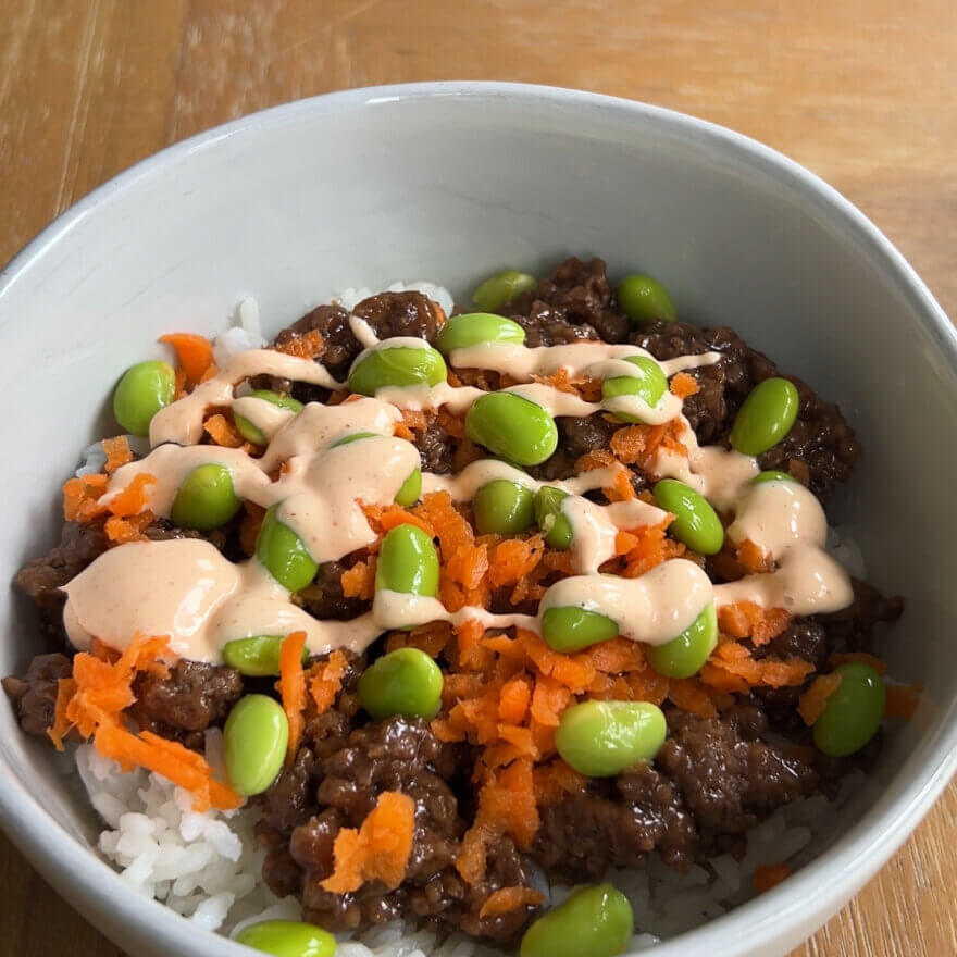 teriyaki beef bowl