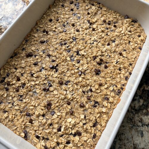 Chocolate Chip Banana Bread Baked Oatmeal